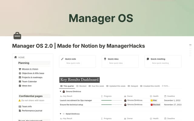 Manager OS: Complete First-Year Management System